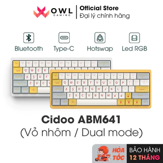 Bàn phím cơ Cidoo ABM641 Dual mode (Hàng chính hãng)