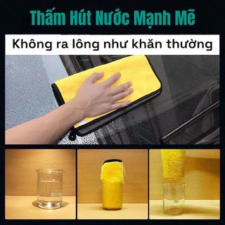 Khăn Lau Xe Hơi Mềm Mại Thấm Hút Nhanh Bằng Vải Sợi Nhỏ Mềm Mịn - Khăn Microfiber Siêu Thấm