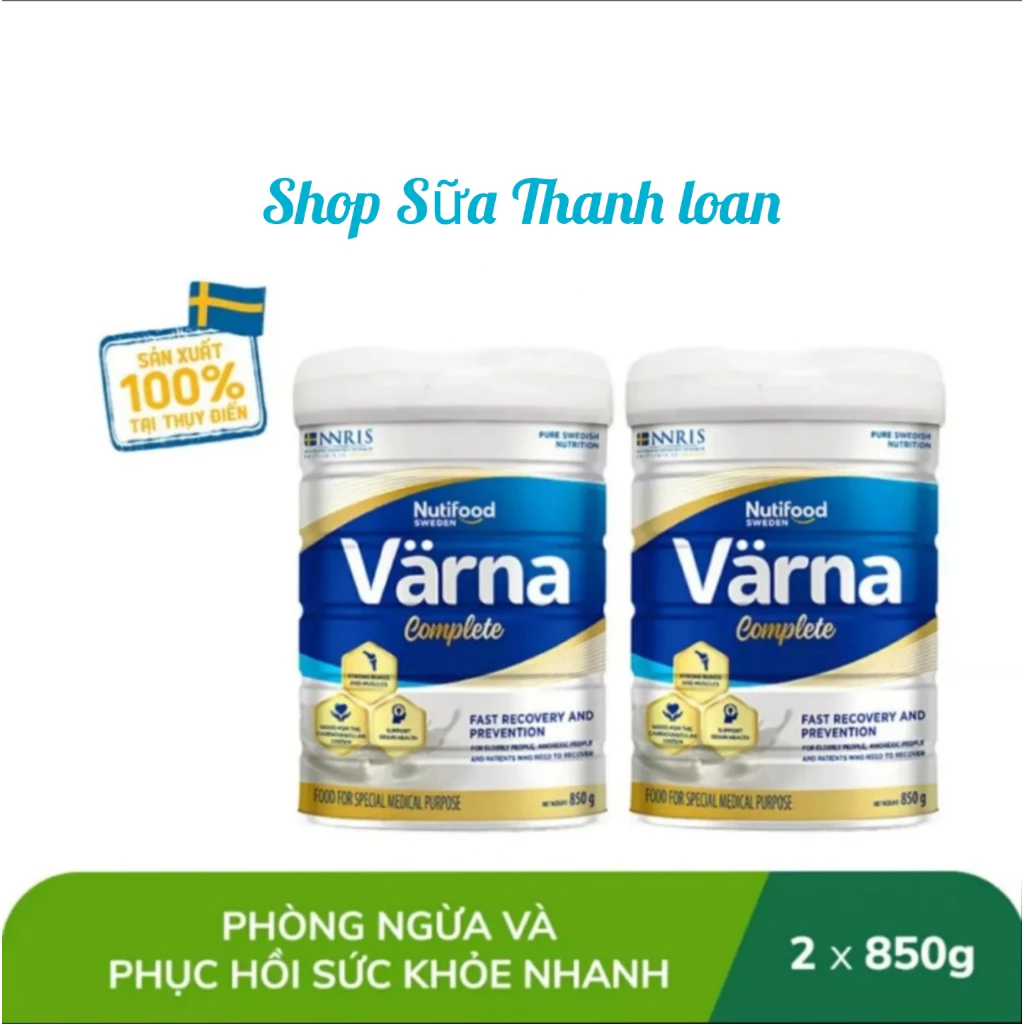 [HSD T10-2025] COMBO 2 LON Sữa Bột Nutifood Varna Complete 850G.