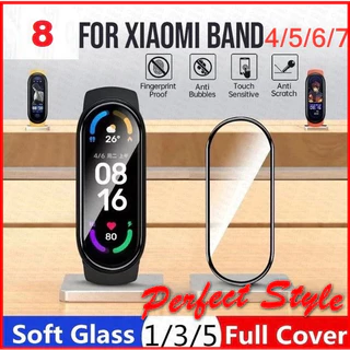 Miếng dán 3D Full màn Xiaomi Miband 8 M iband 8 MiBand 4/5/6/7 chống xước bảo vệ màn hình đồng hồ thông minh