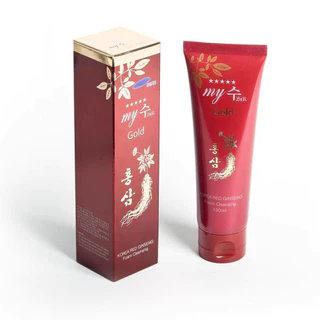 Sữa Rửa Mặt Hồng Sâm Red Ginseng Foam Cleansing My Gold Hàn Quốc 130ml