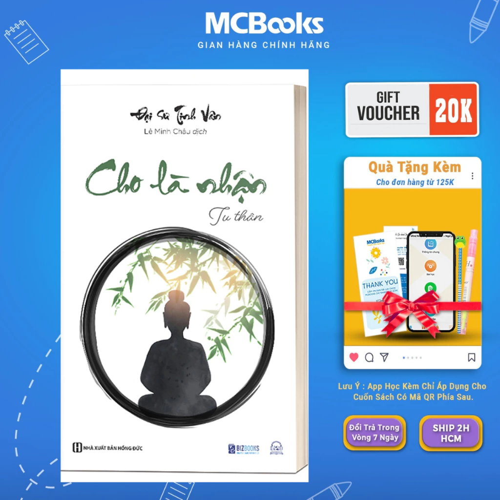 Sách - Cho là nhận: Tu thân - Đại sư Tinh Vân - MCBooks