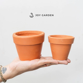 3 size Chậu đất nung cổ điển, trồng sen đá - cách nhiệt, thoát nước tốt, cực tốt cho bộ rễ | Joy Garden