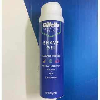 Gel cạo râu 170g Gillette Sensitive Sensibile Shave Gel, Mẫu mới