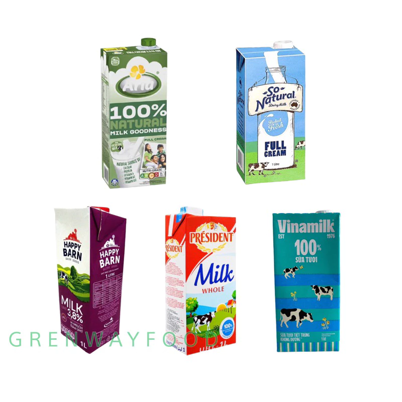 [Chỉ ship hoả tốc] Sữa tươi nguyên kem các loại hộp 1000ML