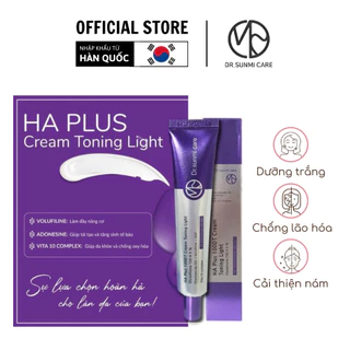 Kem Dưỡng Trắng Da, Phục Hồi Da Dr. Sunmi Care HA Plus 100DT Cream Toning Light Hàn Quốc 50ml