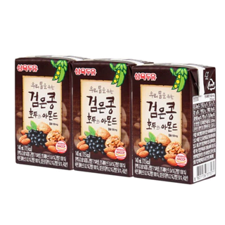 Sữa Hạt óc Chó Hạnh Nhân Đậu Đen Hàn Quốc  Sahmyook - Nguyên Thùng 24 Hộp x 140ml