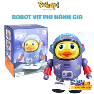 Đồ Chơi Robot Chú Vịt Không Gian Phi Hành Gia Nhảy Múa Phát Nhạc Vui Nhộn Space Duck Dance -PUKAPI