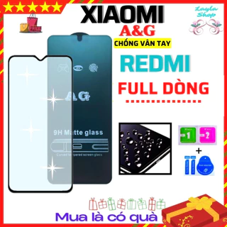 [AG Nhám Chống vân tay] Kính Cường Lực Xiaomi Redmi Note 11 / 11 Pro - Full màn hình -Phủ Nano Cao cấp - Vuốt siêu mượt