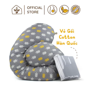 Vỏ gối bầu Đậu Khuyết chất Cotton Hàn 100% | Nhà Đậu Healthy Food