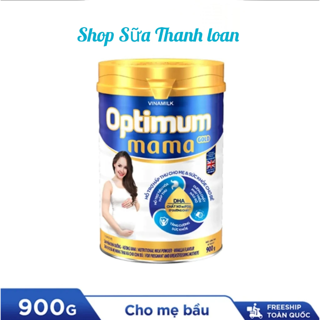 [HSD T11-2025] Sữa Bột Vinamilk Optimum Mama Gold - Hộp Thiếc 900g.