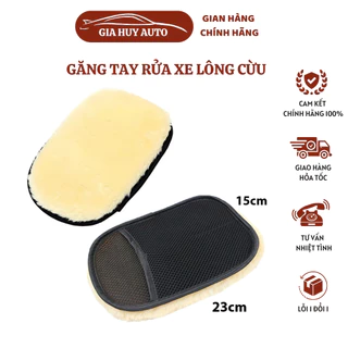 Gang tay rửa xe ô tô, xe máy đc làm bằng lông cừu cao cấp