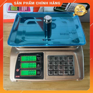 Cân tính tiền điện tử DY828 - Cân Bán Hàng Siêu Thị 40kg/5g Siêu Bền - Màn hình chống chói màu xanh