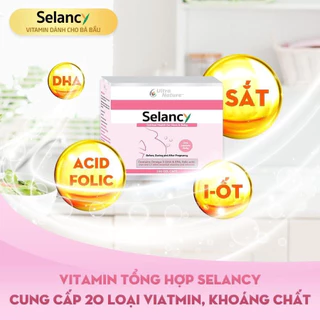 [Quà tặng] Vitamin bầu Selancy 100 viên cung cấp đủ vitamin, sắt, acid folic, DHA không gây táo bón cho mẹ bầu của Úc ch