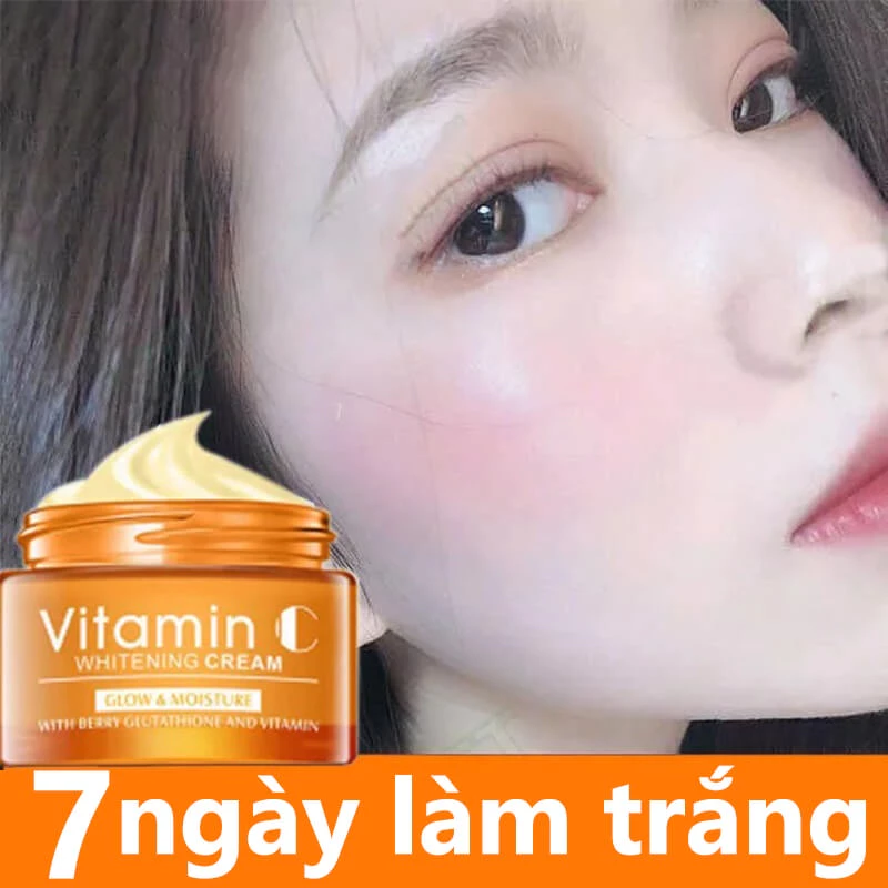 làm trắng da kem bôi trắng da mặt  VC kem tẩy trắng da  Kem Chống-đầu Lão Hóa Giữ Ẩm và Dưỡng Ẩm Kem 50ml