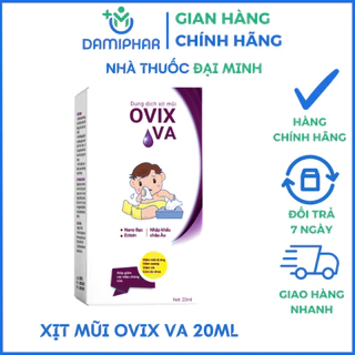 Xịt Mũi Ovix VA - Hết Lo Viêm Mũi Dị Ứng, VA, Viêm Xoang