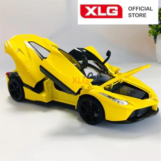 Mô hình xe ô tô Ferrari Laferrari 1:24 XLG bằng hợp kim có đèn âm thanh