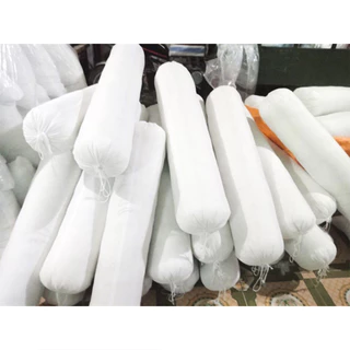 Vỏ ruột gối ôm trắng 35cmx100cm vải 100% cotton thiết kế dây rút chưa có bông bên trong (giá gốc xưởng may rẻ)