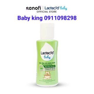 Sữa Tắm Gội Trẻ Em Lactacyd Baby Extra Milky 60ml chai mini