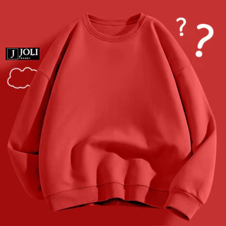 Áo Sweater Trơn Basic Nam Nữ By JOLI Unisex Chất Nỉ Lót Bông Mũ 2 Lớp Form Rộng