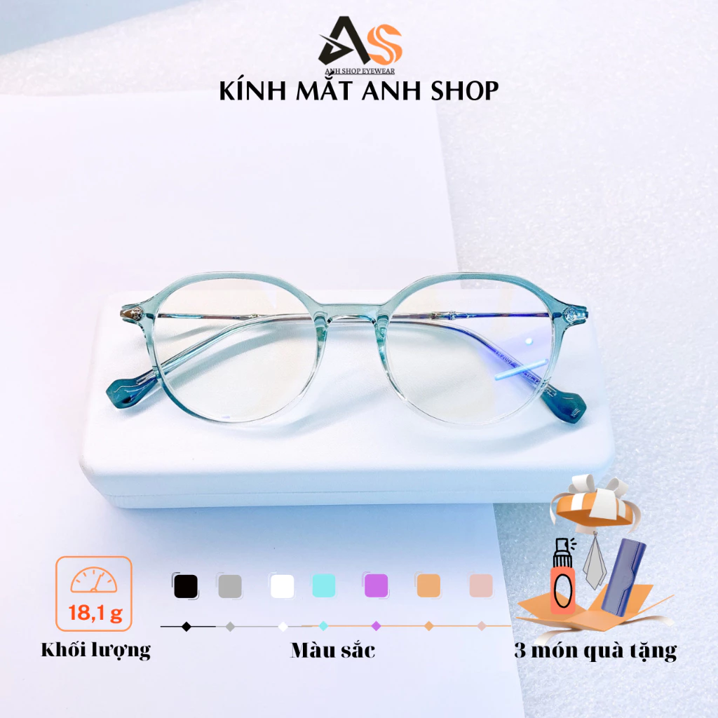 Gọng kính tròn nhiều màu sắc cho các bạn mặt bé 2007A1
