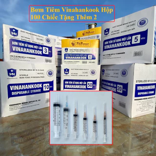 Bơm Tiêm, Xi Lanh Y Tế VINAHANKOOK, Bơm Tiêm 1ml, 3ml,5ml,10ml,20ml,50ml