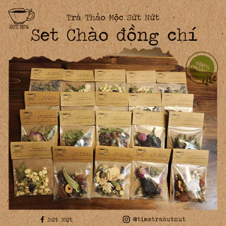 SET CHÀO ĐỒNG CHÍ - Combo 20 gói - Ngọt Tự Nhiên KHÔNG ĐƯỜNG - Mix từ hơn 30 loại Trà Thảo Mộc
