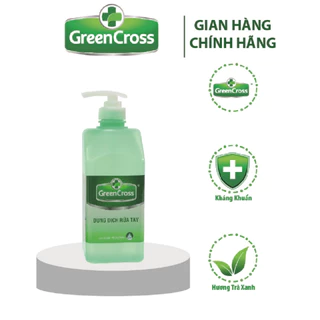 Nước rửa tay khô Green Cross 500ml - Hương trà xanh