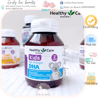 DHA vị chanh cho bé 4m+ Healthy Care DHA 60v úc