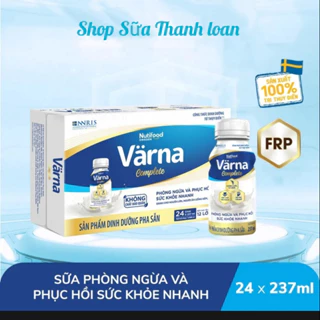 [HSD T11-2025] Thùng 24 Chai Sữa Bột Pha Sẵn Varna Complete - Chai 237ml.