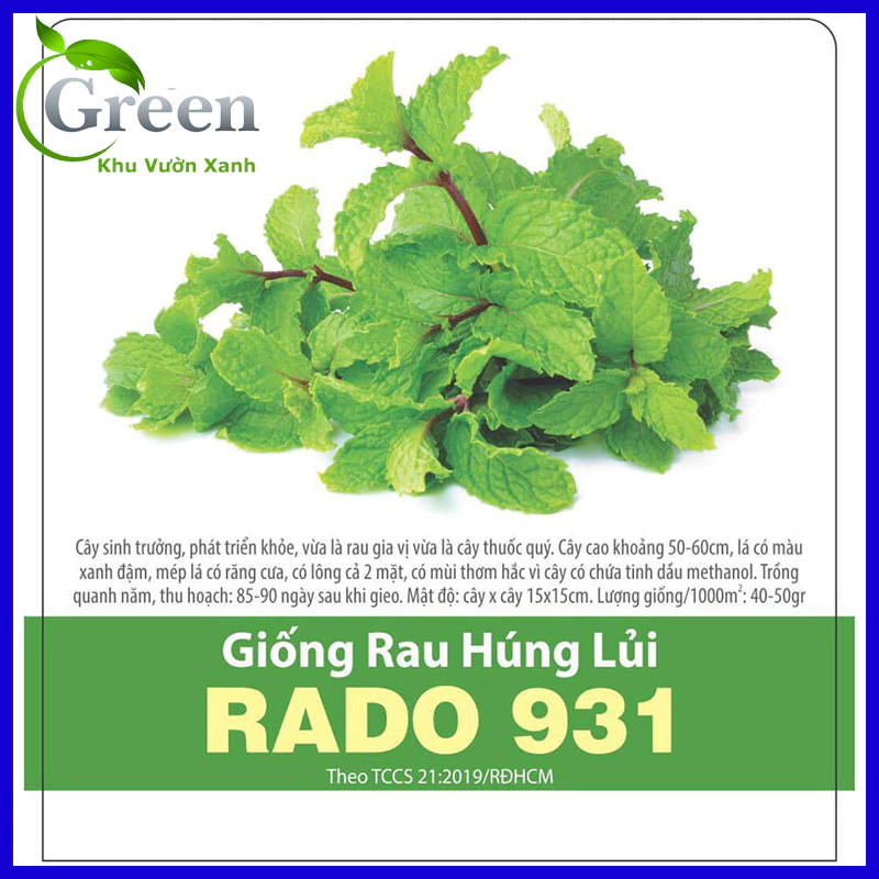 Hạt Giống Rau Húng Lủi