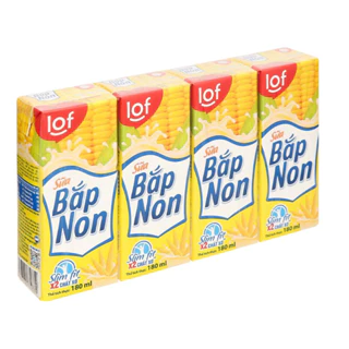 Sữa bắp non Lof 180ml x 4hộp