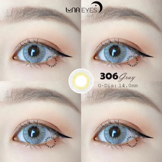 [1 year] Kính áp tròng LUNA EYES 306 GRAY - Lens size nhỏ