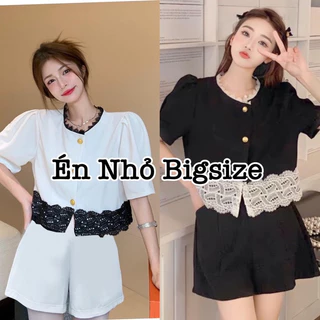 Thời Trang Bigsize - Set Áo và Quần Bigsize Xinh Thiết Kế Dự Tiệc Cho Nữ Đẹp Sang Chảnh Nhẹ Nhàng Dễ Thương 50-95kg