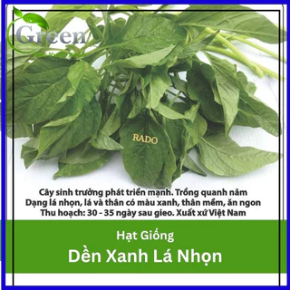 Hạt Giống Rau Dền Xanh Lá Nhọn - Gói 20gam