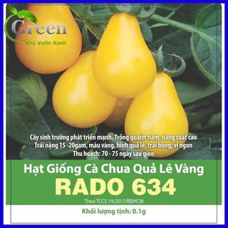 Hạt Giống Cà Chua Quả Lê Vàng