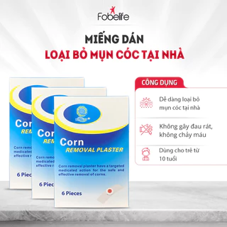 [Combo] 3 hộp miếng dán mụn cóc Corn plaster KangDi Fobe hộp 6 miếng