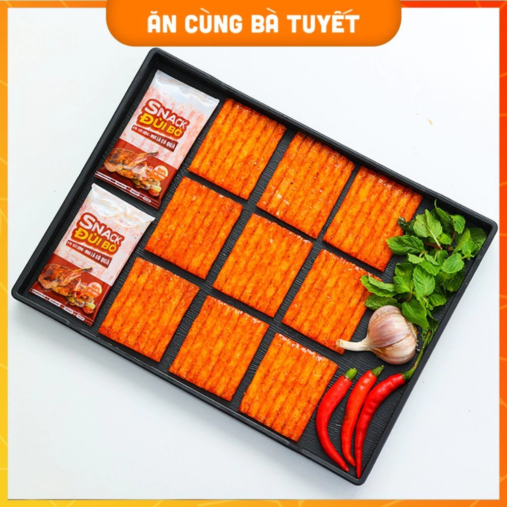 Combo 36 gói snack Đùi Bò Quay B.T làm từ bột mì - Ăn vặt Việt Nam