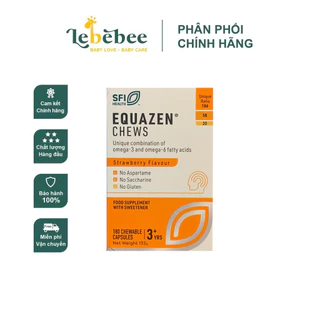 DHA Equazen cho bé từ 3y+ ( 180 viên) MẪU MỚI MÀU CAM