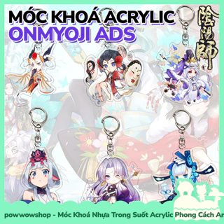 [Sẵn VN - Hỏa Tốc] Móc Khoá Nhựa Trong Suốt Acrylic Phong Cách Nhân Vật Game Onmyoji Âm Dương Sư Chibi Style