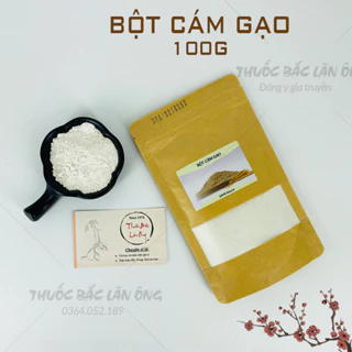 Bột cám gạo nguyên chất 100g (Cám gạo organic dưỡng trắng da) - Thuốc Bắc Lãn Ông