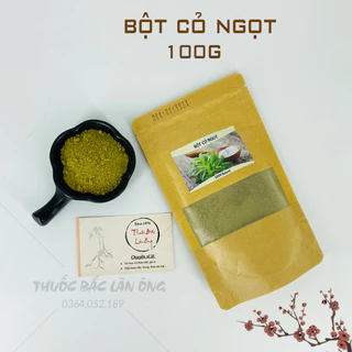 Bột cỏ ngọt sấy lạnh nguyên chất 100g (Đường dành riêng cho người ăn kiêng tốt cho sức khỏe) - Thuốc Bắc Lãn Ông