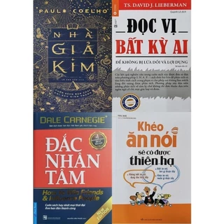 Sách - Combo 4 Cuốn: Đắc Nhân Tâm + Đọc Vị Bất Kỳ Ai + Khéo Ăn Nói Sẽ Có Được Thiên Hạ + Nhà Giả Kim