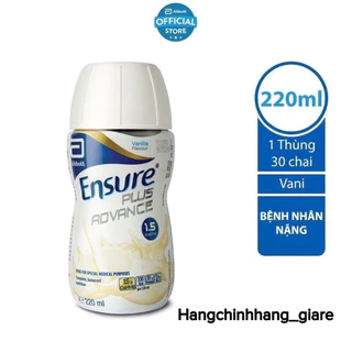 (DATE 11/24) ENSURE PLUS ADVANCE 220ml- năng lương cao 1,5kcal/ml