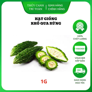 Hạt giống Khổ Qua Rừng trái sai, kháng bệnh tốt, trồng quanh năm (gói 1 gr) - Hạt giống Rạng Đông