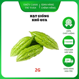 Hạt giống Khổ Qua Lai F1 trái ngắn, cây chịu nhiệt tốt, trồng quanh năm (gói 2 gr) - Hạt giống Rạng Đông