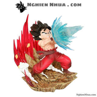 Mô hình DragonBall goku bắn chưởng - Cao 14cm - nặng 450gram + FULL BOX có LED - Dragon Ball - Có Hộp màu