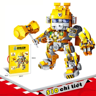 Đồ chơi mô hình lắp ráp trẻ em - Robot biến hình - Transformer OPTIMUS PRIDE 510 Chi tiết - Qùa tặng - Nhựa ABS