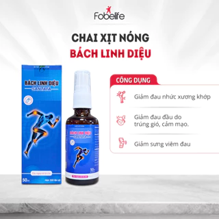 Chai Xịt Giảm Nhanh Đau Nhức Xương Khớp Bách Linh Diệu Santafa Fobe - Chai 50ml