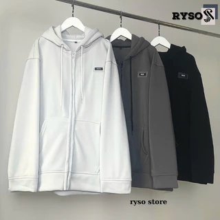 Áo Khoác Nỉ Zip Kéo Unisex Tag WZS , Hoodie Zip Form Rộng Nam Nữ BASIC Ulzzang Unisex RYSO STORE